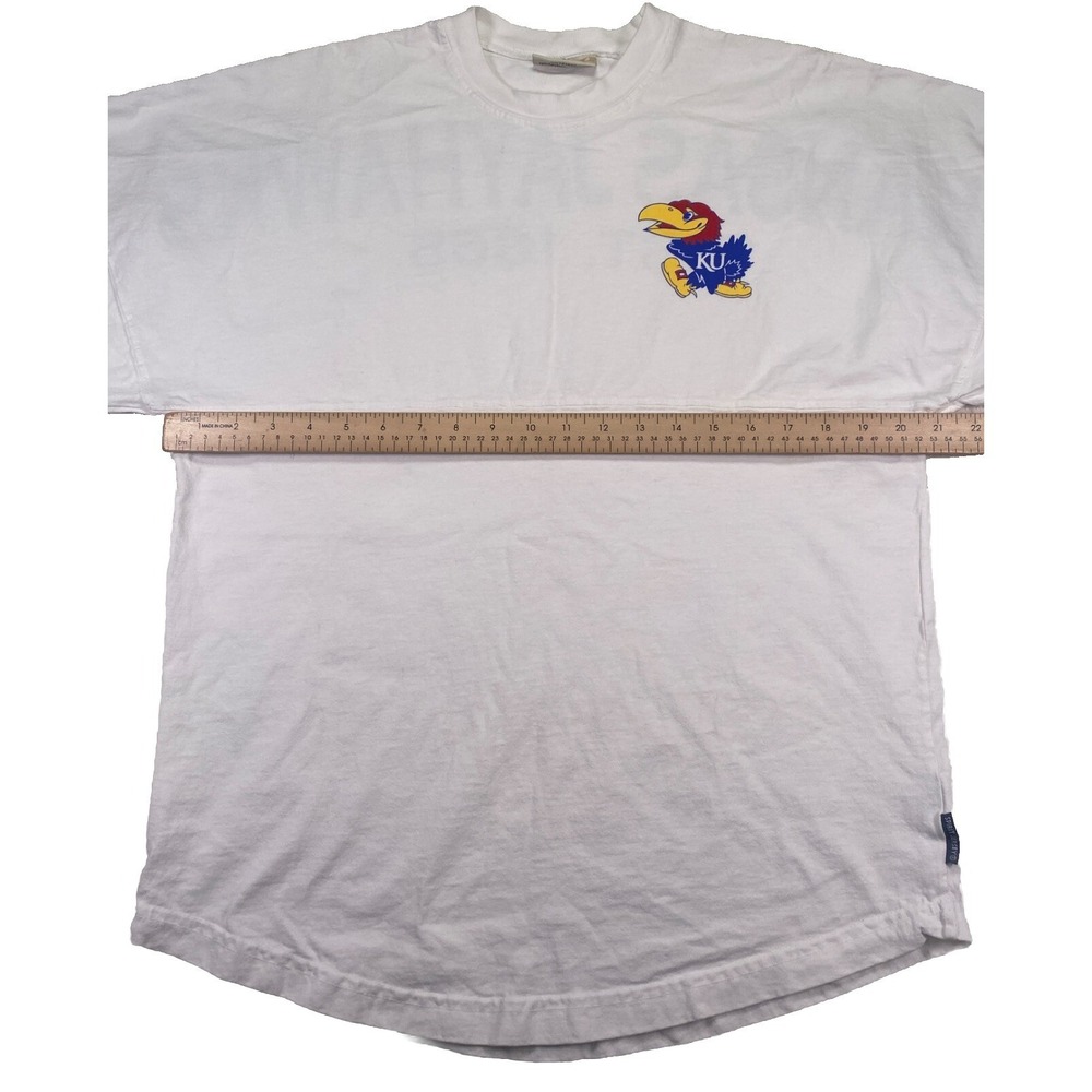 Spirits Jersey University Of Kansas Jayhawks Long Sleeve Shirt White Size Small - Picture 4 of 5